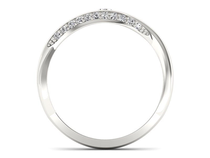 Pierścionek z platyny z brylantami - p15136pt - 2