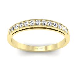 Pierścionek zaręczynowy z brylantami - P15137z