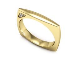 Obrączka z brylantami żółte złoto próba 585 - P15170z