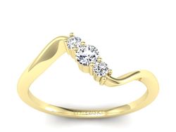 Pierścionek zaręczynowy z brylantami - P15221z