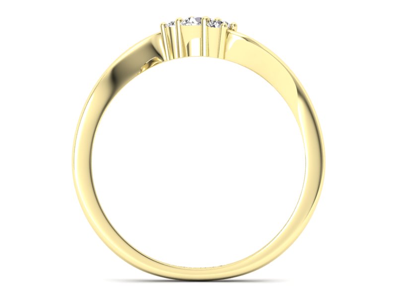 Pierścionek zaręczynowy z brylantami - P15221z - 2