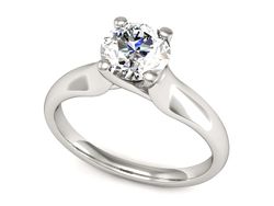 Pierścionek zaręczynowy z diamentem zloto 14k - P15225b