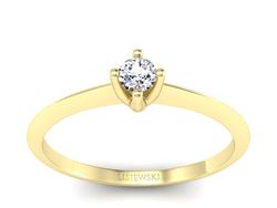 Pierścionek zaręczynowy z diamentem - P15230z