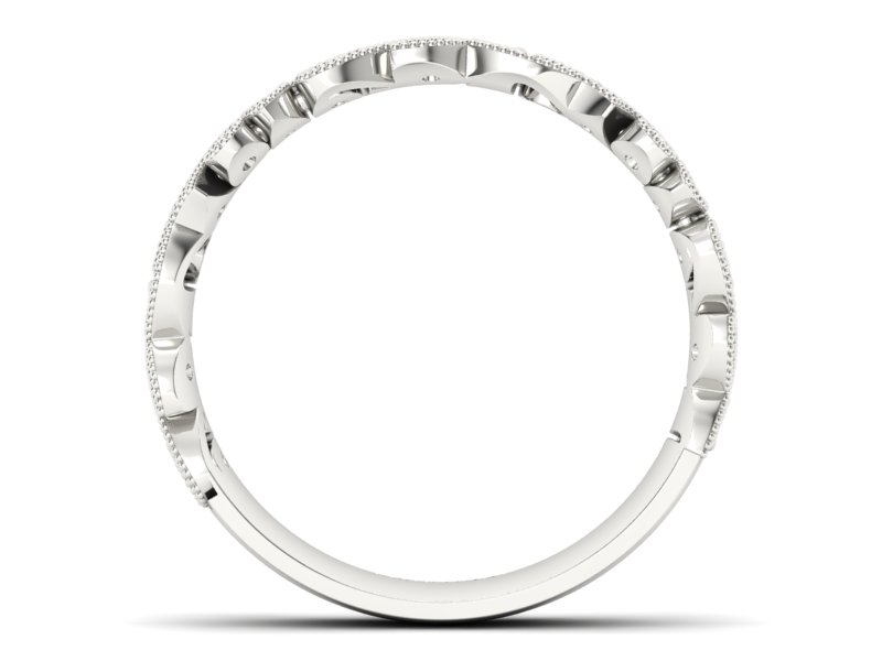 Obrączka z brylantami białe złoto - p15262b - 2