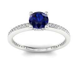 Złoty pierścionek ze spinelem i brylantami - P15263bsp