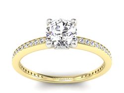 Pierścionek zaręczynowy z diamentami - P15263zb