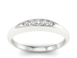 Złoty pierścionek z brylantami - P15282b