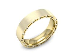 Obrączka z brylantami żółte złoto próba 585 - P15371zmp