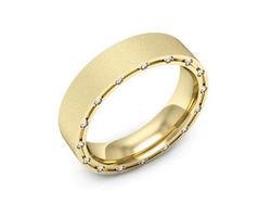 Obrączka z brylantami żółte złoto próba 585 - P15371zms