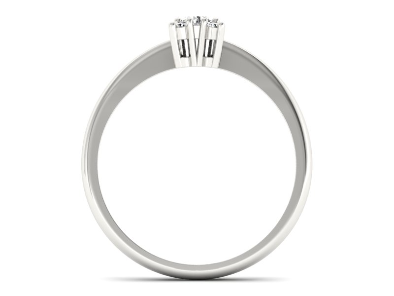 Pierścionek zaręczynowy z diamentami - P16005b - 2