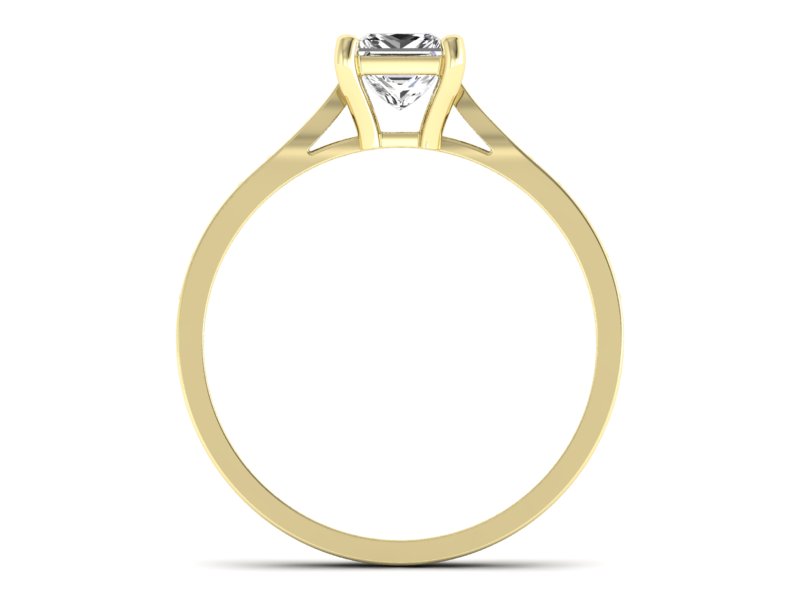 Złoty Pierścionek z diamentami żółte złoto 585 - p16012z - 2