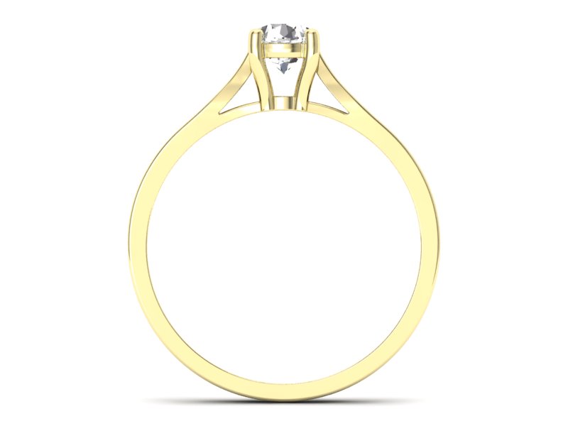 Pierścionek zaręczynowy z diamentami złoto 585 - p16013z - 2