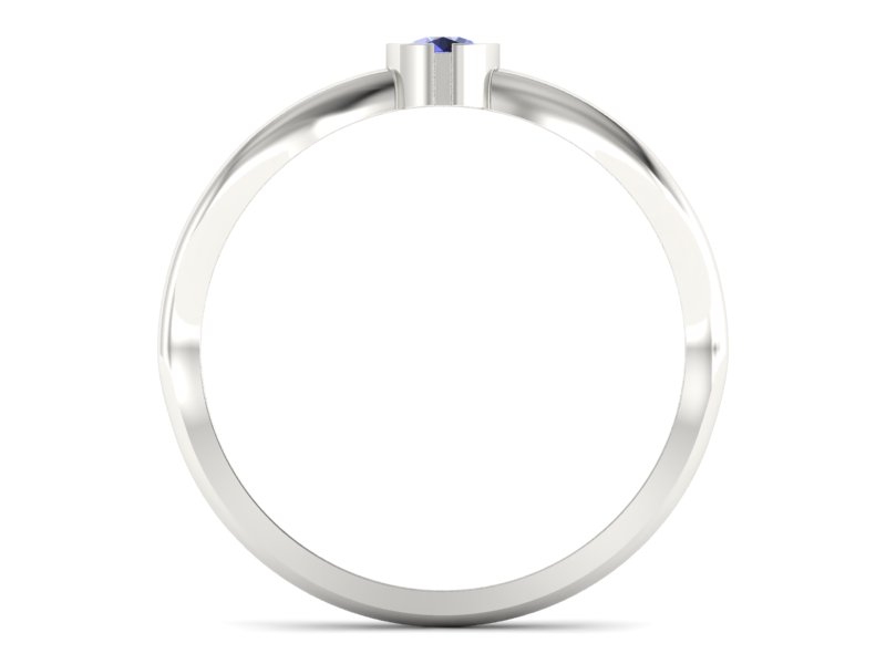 Pierścionek zaręczynowy z tanzanitem - p16016bt - 2