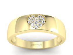 Pierścionek zaręczynowy z diamentami - p16039z