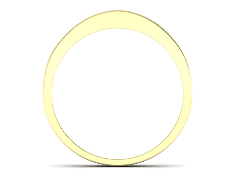 Złoty pierścionek z brylantem żółte złoto - p16048z - 2