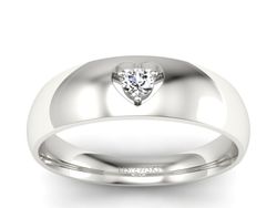 Pierścionek z platyny z brylantem próby 950 - p16052PT