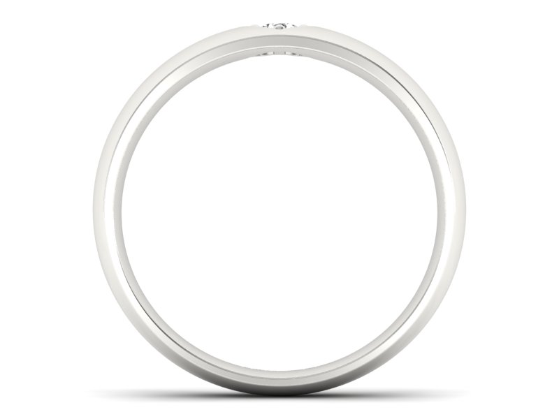 Pierścionek z platyny z brylantem - p16052PT - 2