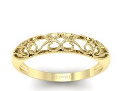 Złoty Pierścionek żółte złoto próby 585 - p16054z