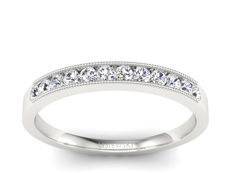 Pierścionek zaręczynowy z brylantami z palladu - p16062pll - 1