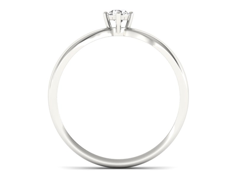Pierścionek z palladu z brylantem próba 850 - p16069pll - 2