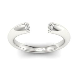 Złoty Pierścionek z brylantami białe złoto 585 - p16084b