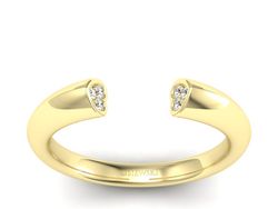 Złoty Pierścionek z brylantami żółte złoto 585 - p16084z