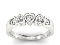 Pierścionek zaręczynowy z diamentami białe złoto - p16088b