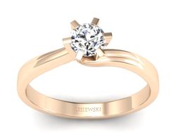 Pierścionek zaręczynowy z brylantem - p16093c