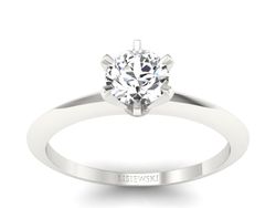 Pierścionek zaręczynowy z brylantem - p16097b