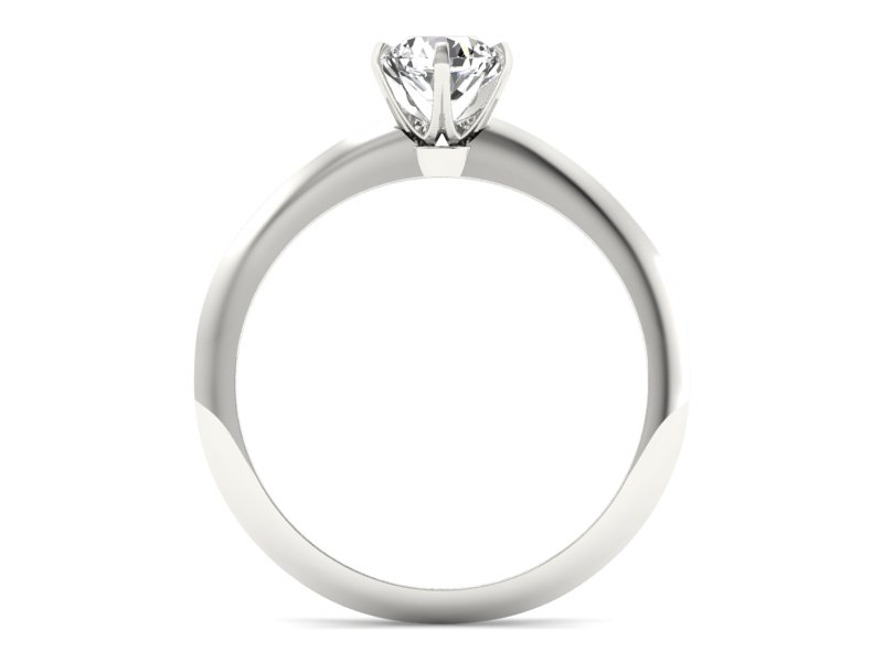 Pierścionek zaręczynowy z brylantem - p16097b - 2