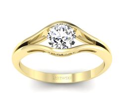 Pierścionek na zaręczyny z diamentem - p16101z