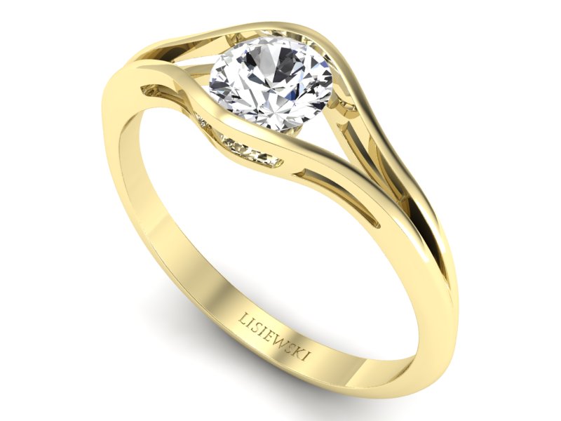 Pierścionek na zaręczyny z diamentem - p16101z - 3