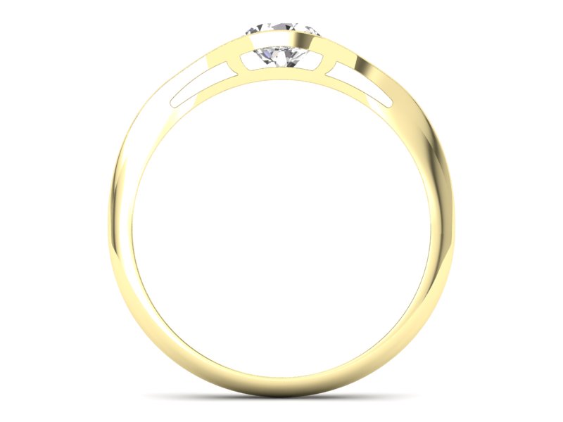 Pierścionek na zaręczyny z diamentem - p16101z - 2