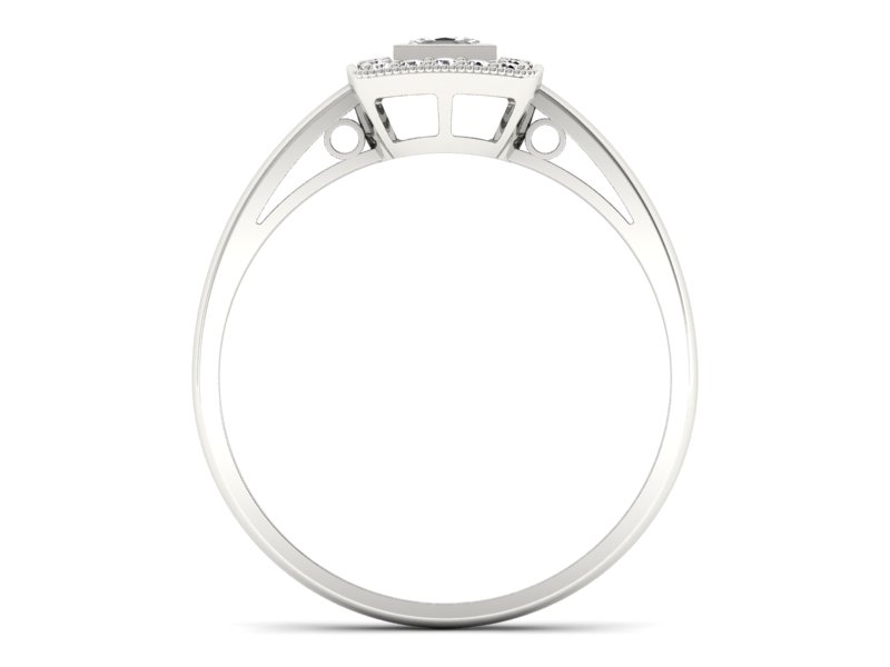 Pierścionek zaręczynowy z diamentami złoto 585 - p16105b - 2