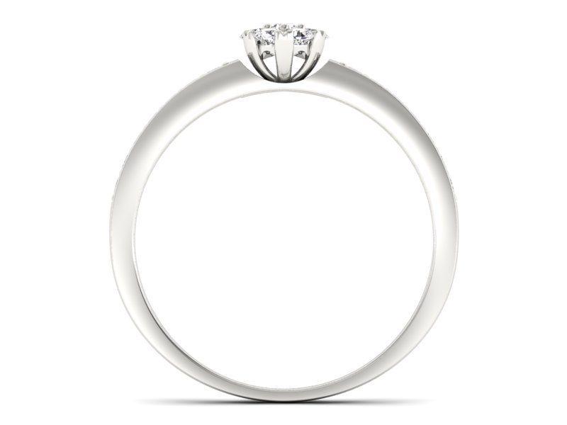 Pierścionek zaręczynowy z brylantami złoto 585 - p16115b - 2