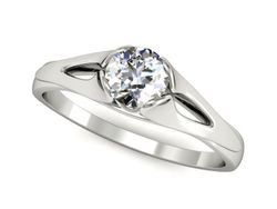 Złoty Pierścionek z diamentem złoto proby 585 - p16139b
