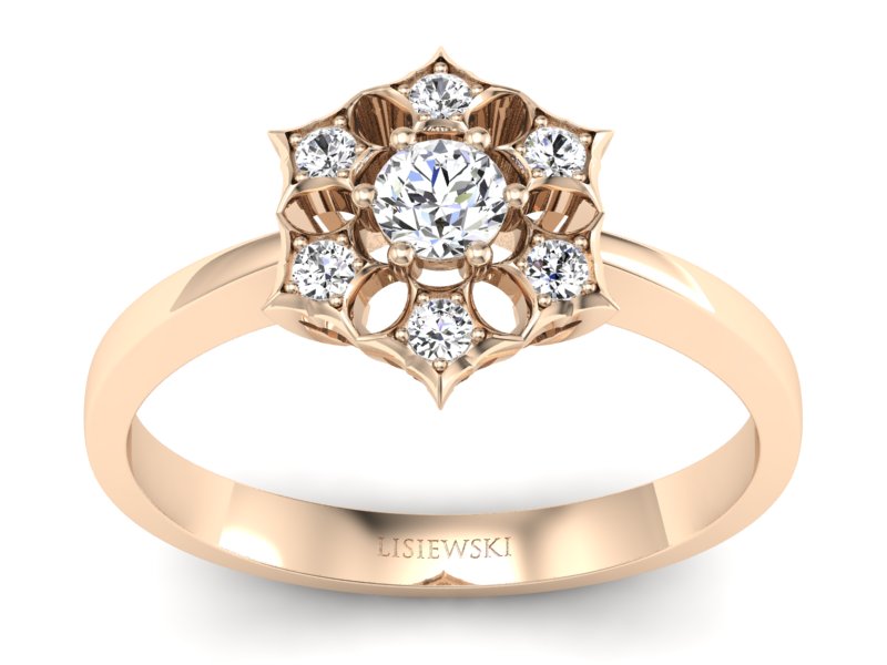 Pierścionek zaręczynowy z brylantem - p16145c_VS_G - 1