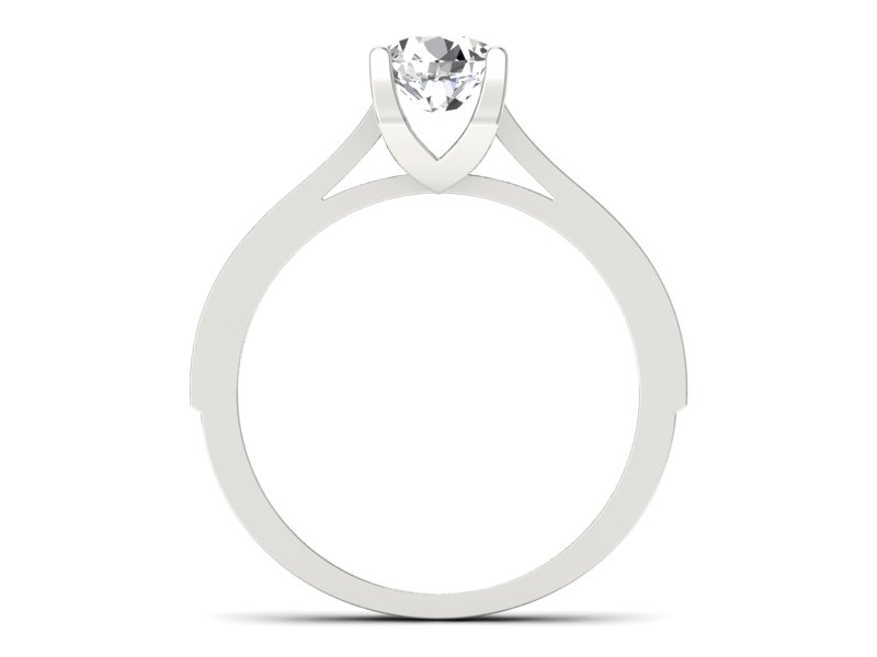 Złoty pierścionek z brylantami białe złoto - p16165b - 2