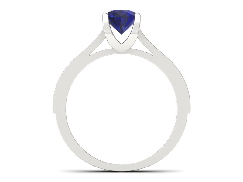 Złoty pierścionek ze spinelem i brylantami - p16165bsp - 2