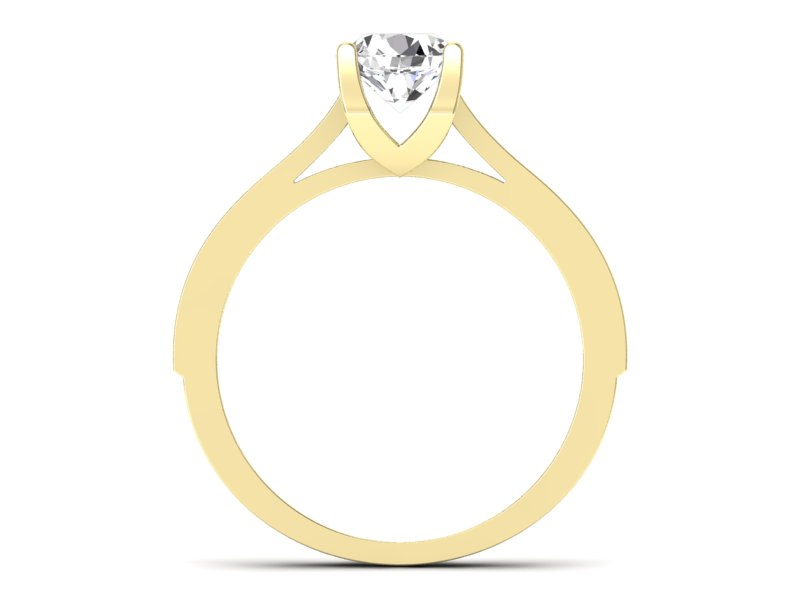 Złoty pierścionek z brylantami żółte złoto - p16165z_0_92 - 2