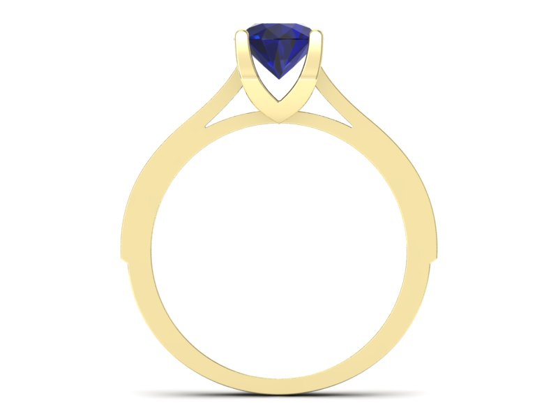 Złoty pierścionek ze spinelem i brylantami - p16165zsp - 2