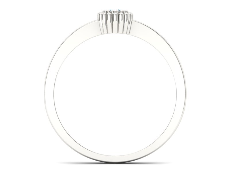 Czarujący złoty pierścionek z topazem - p16167ba - 2