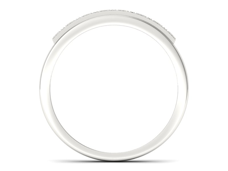 Złoty pierścionek z brylantami białe złoto - p16184b - 2