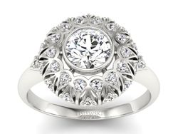 Pierścionek zaręczynowy z brylantami - p16189b_Vs2