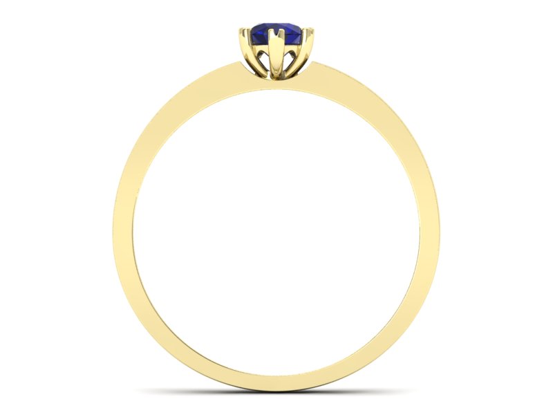 Złoty pierścionek ze spinelem - p16190zsp - 2