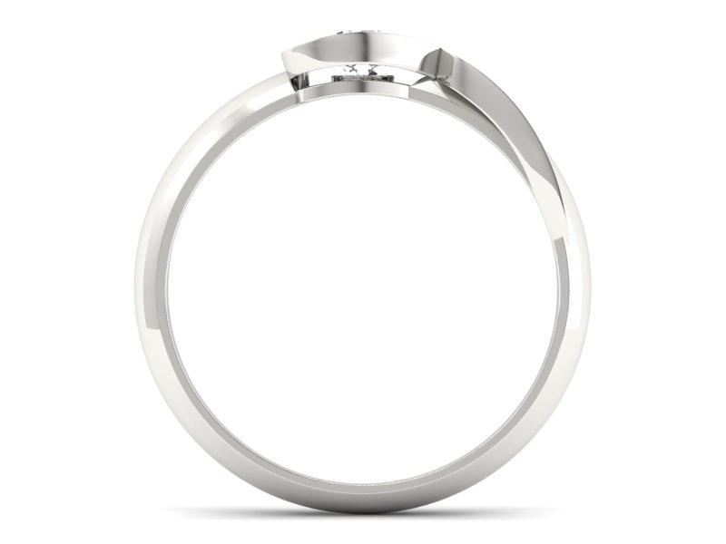 Pierścionek zaręczynowy z brylantem - p16198b - 2