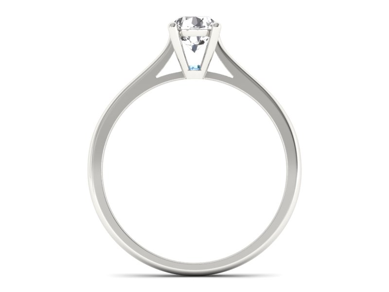 Pierścionek zaręczynowy z diamentem i topazem - p16205ba