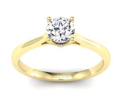 Pierścionek zaręczynowy z tanzanitem i diamentami - p16205zt