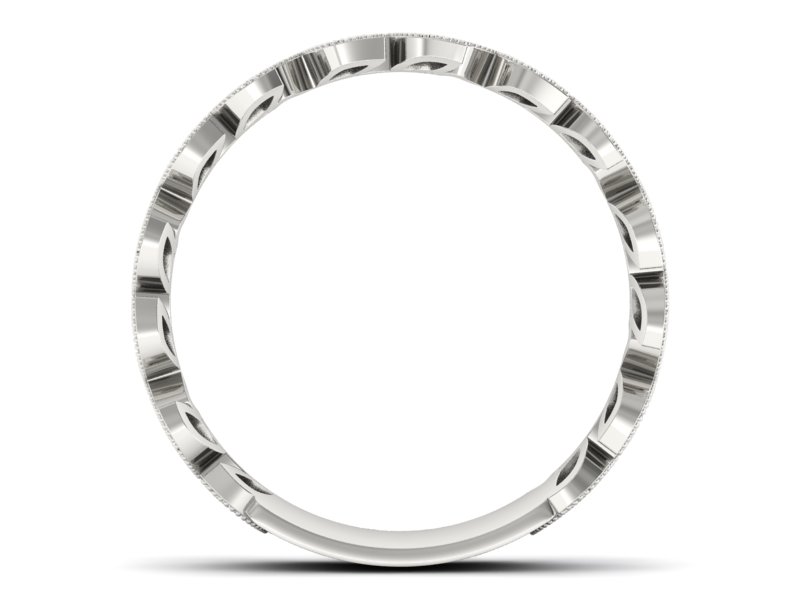 Obrączka białe złoto z tanzanitami i brylantami - p16231bt - 2