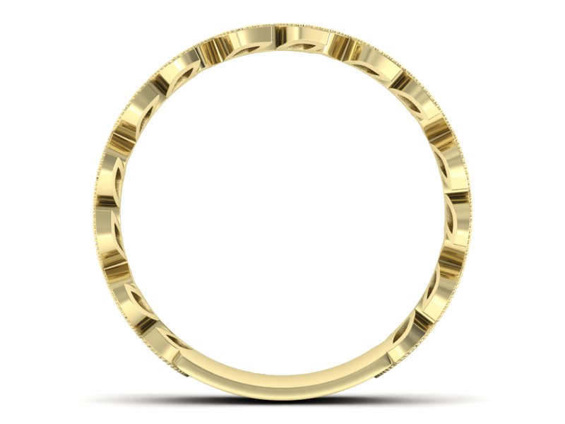 Obrączka z brylantami żółte złoto próba 585 - p16231z